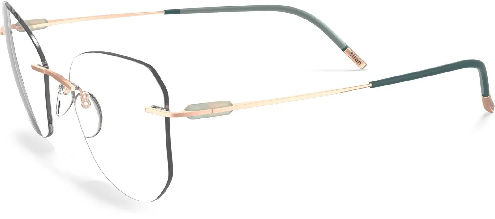 Silhouette Purist Color Groove Demo Rimless 5561 Eyeglasses - view 133